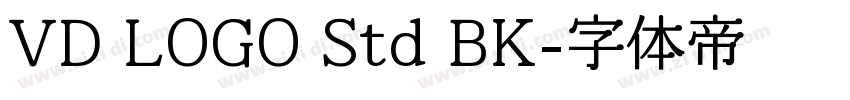 VD LOGO Std BK字体转换